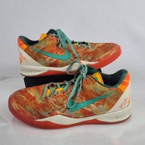 Nike Boys Kobe VIII 8 All-Star Sneaker Athletic Orange Logo Low Top Lace Up 6.5Y